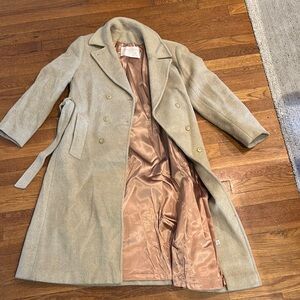 Vintage Pendleton wool Women's Beige Double-Breasted Coat